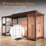 ODK 48 inch Computer Desk with Monitor Shelf and Storage Shelves, Writing Desk, Study Table with CPU Stand & Reversible Shelves, White - Image 7